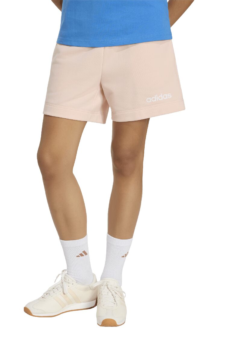 ADIDAS SPORTSWEAR Pantaloni scurti din amestec de bumbac cu logo - Piersica