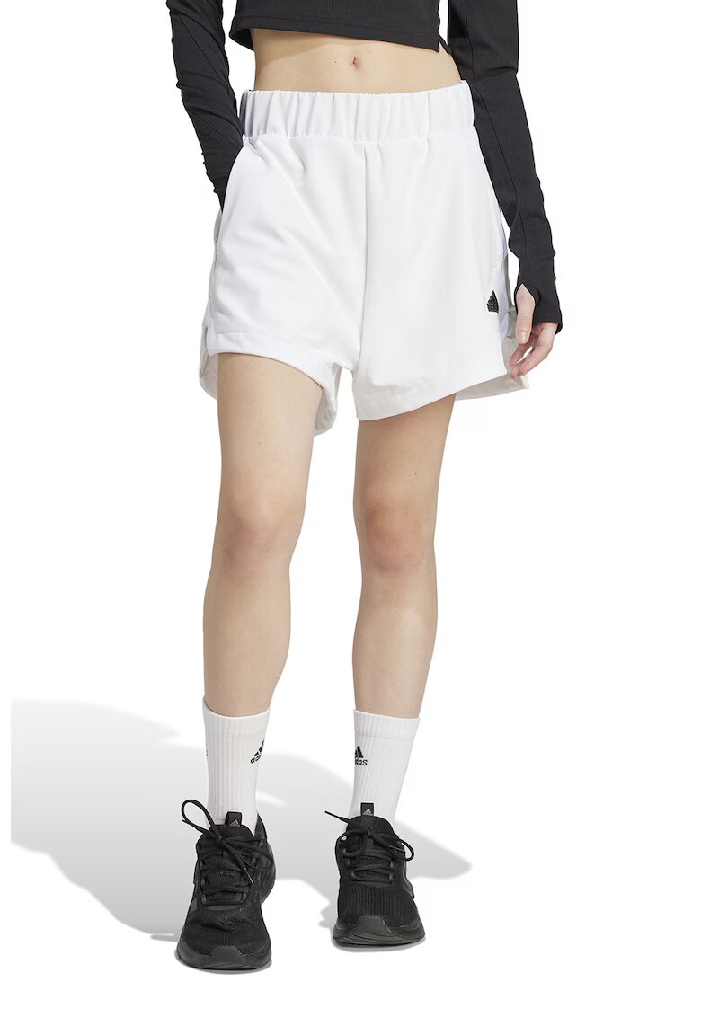 ADIDAS SPORTSWEAR Pantaloni scurti lejeri cu banda elastica in talie - Alb optic
