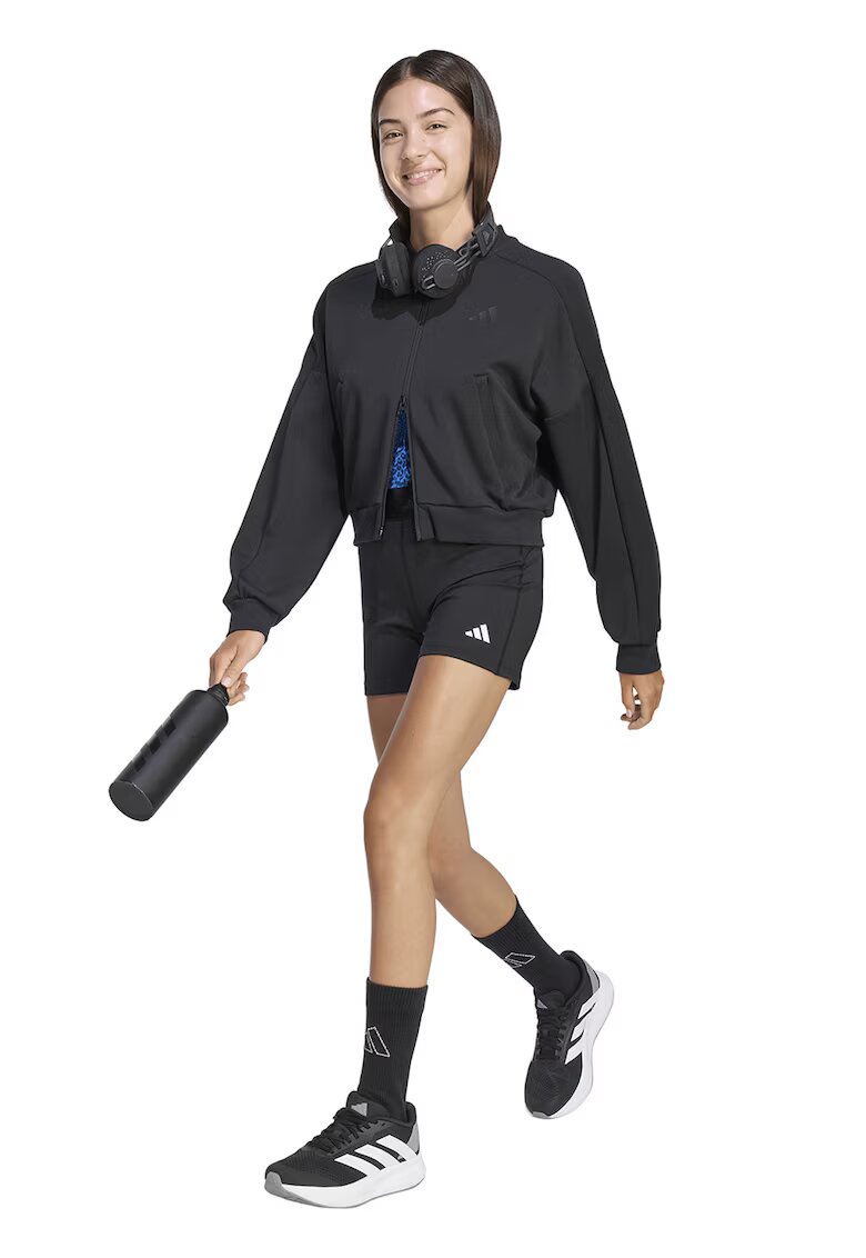 ADIDAS SPORTSWEAR Pantaloni scurti regular fit cu logo - Gri inchis