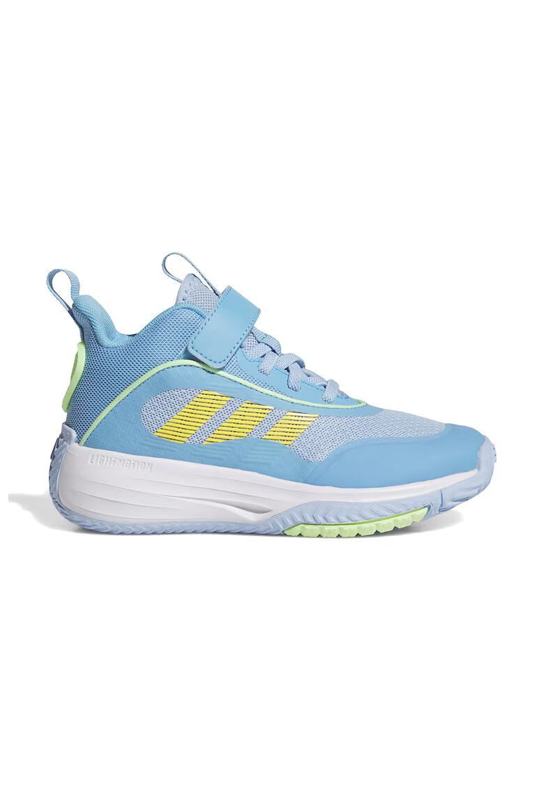 ADIDAS SPORTSWEAR Pantofi Own The Game 3.0 cu bareta velcro pentru baschet - Albastru pastel/Galben pai