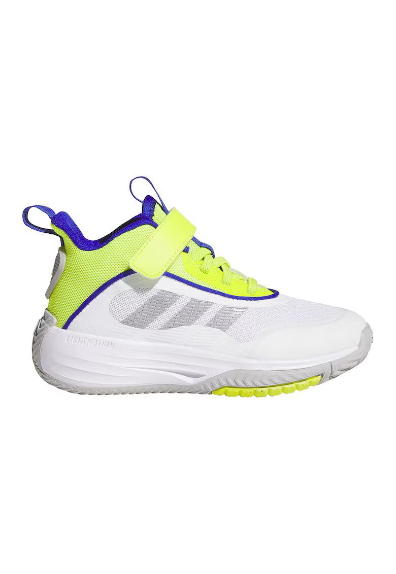 ADIDAS SPORTSWEAR Pantofi Own The Game 3.0 cu bareta velcro pentru baschet - Galben neon/Gri cenusiu/Alb optic