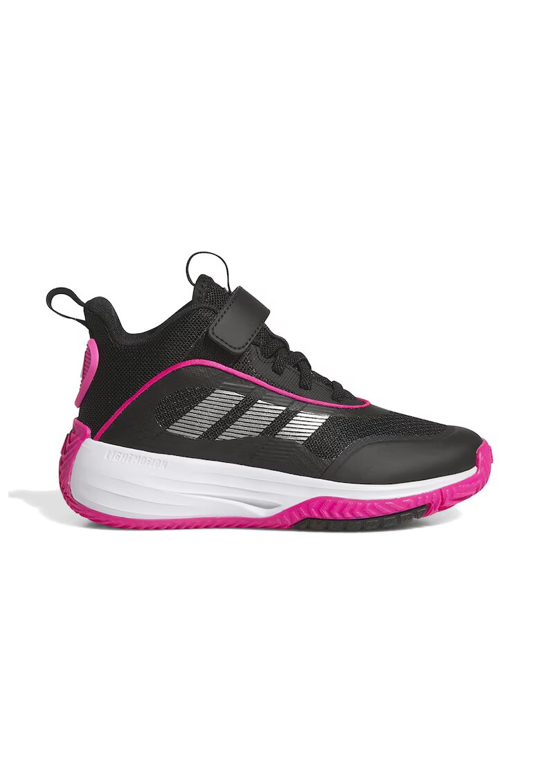ADIDAS SPORTSWEAR Pantofi Own The Game 3.0 cu bareta velcro pentru baschet - Negru/Fucsia