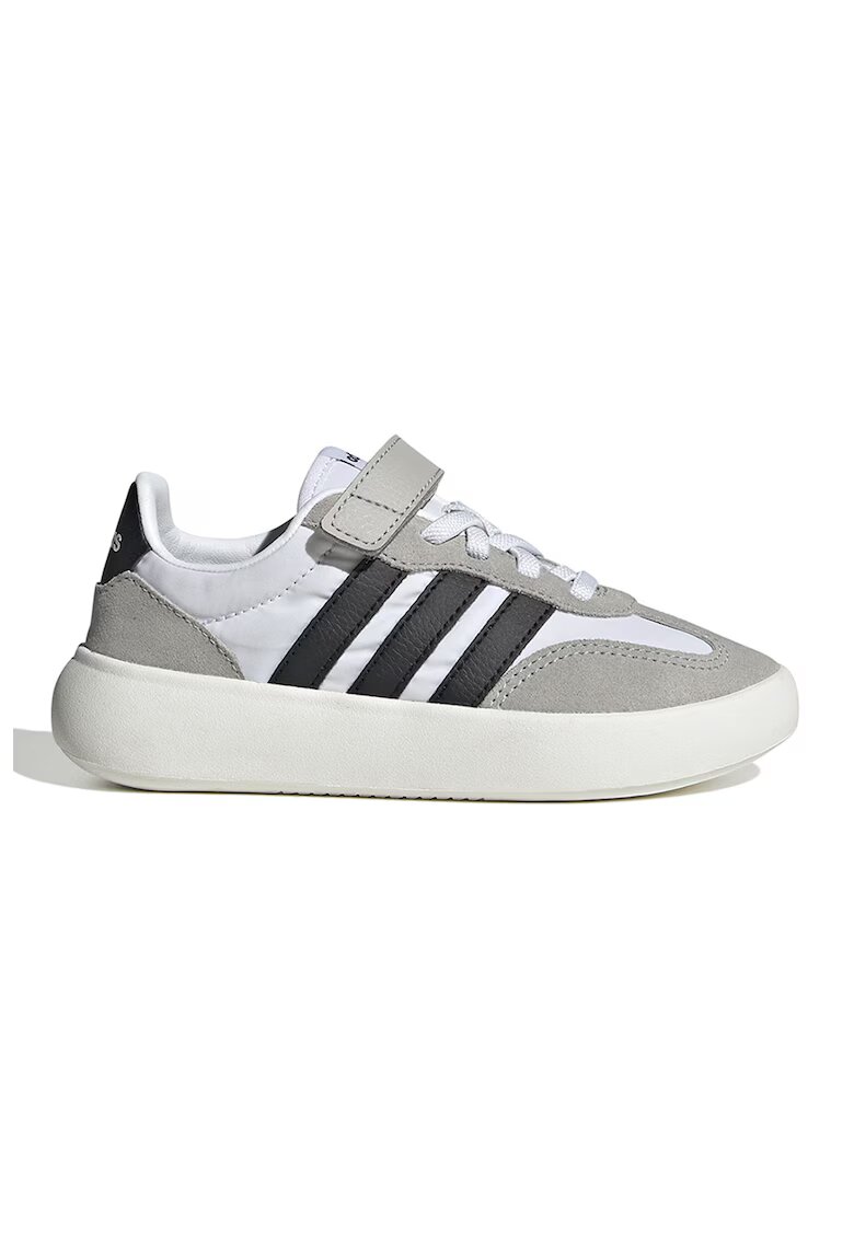 ADIDAS SPORTSWEAR Pantofi sport Barreda Decode cu velcro si detalii de piele intoarsa - Alb/Grej