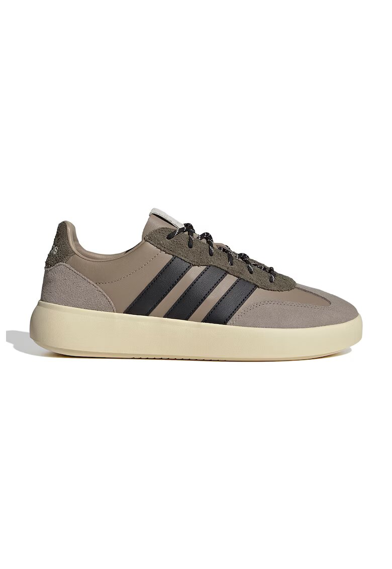 ADIDAS SPORTSWEAR Pantofi sport Barreda Decode de piele si piele intoarsa cu logo contrastant - Negru/Maro taupe