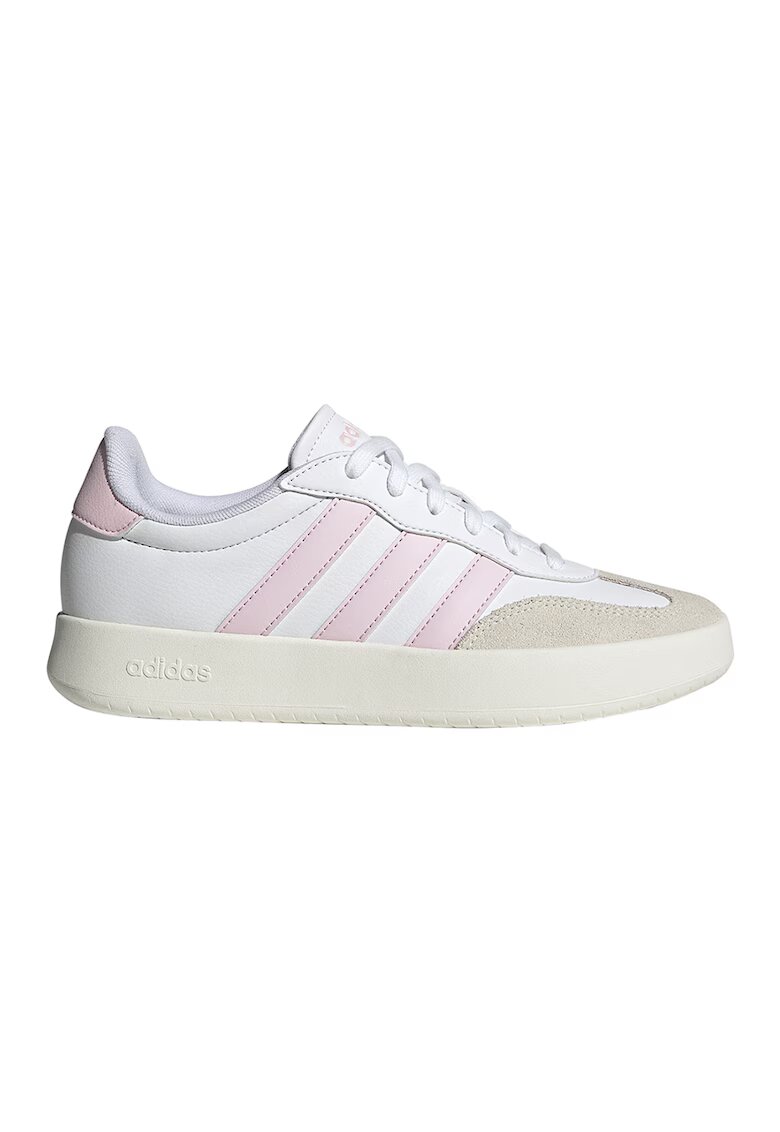 ADIDAS SPORTSWEAR Pantofi sport Barreda din piele ecologica cu garnituri din piele intoarsa - Alb/Roz pal