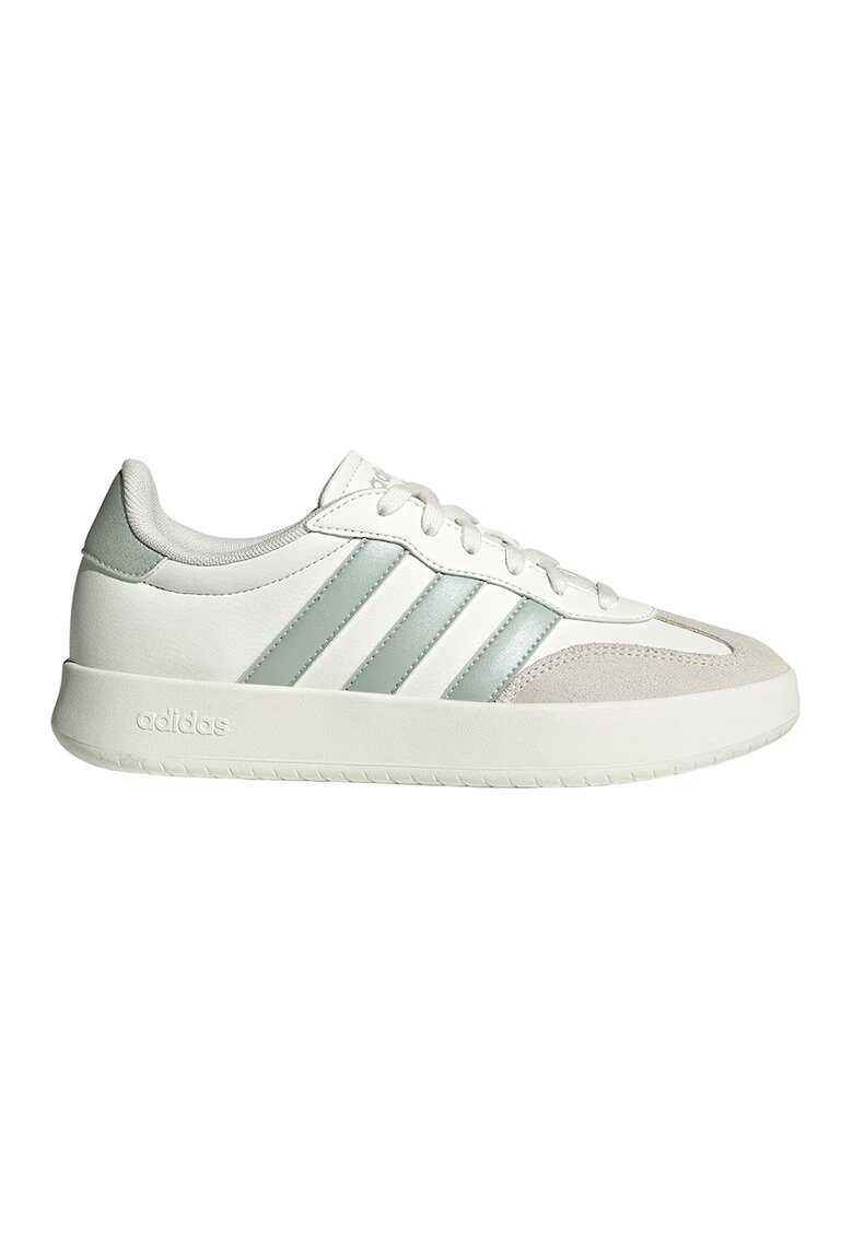 ADIDAS SPORTSWEAR Pantofi sport Barreda din piele ecologica cu garnituri din piele intoarsa - Alb/Verde pal