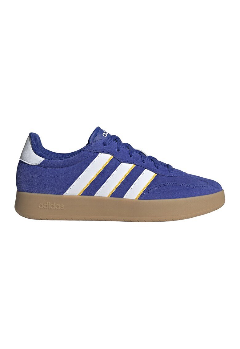 ADIDAS SPORTSWEAR Pantofi sport Barreda din piele intoarsa cu insertii din piele ecologica - Alb/Galben/Albastru royal