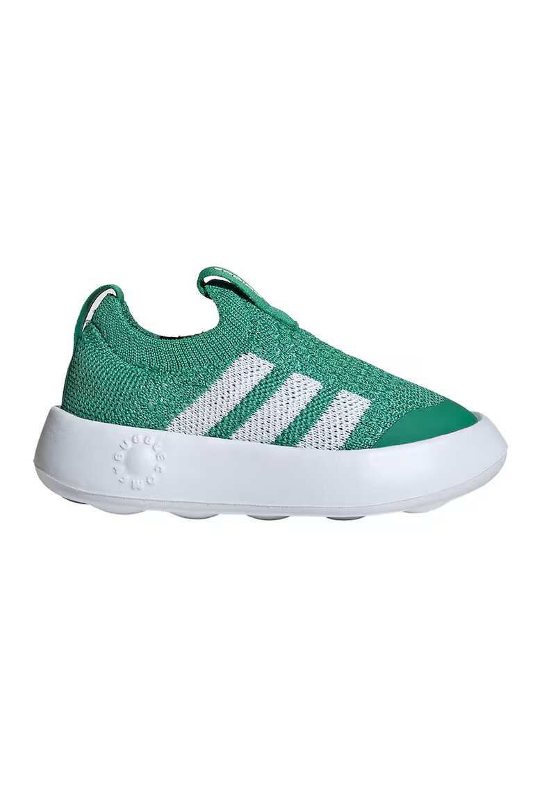 ADIDAS SPORTSWEAR Pantofi sport BubbleComfy slip-on din material textil - Alb/Verde