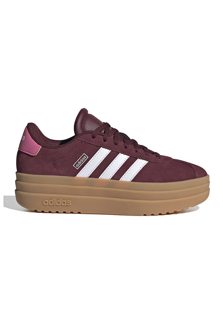 ADIDAS SPORTSWEAR Pantofi sport Court Bold din piele intoarsa cu talpa flatform - Visiniu