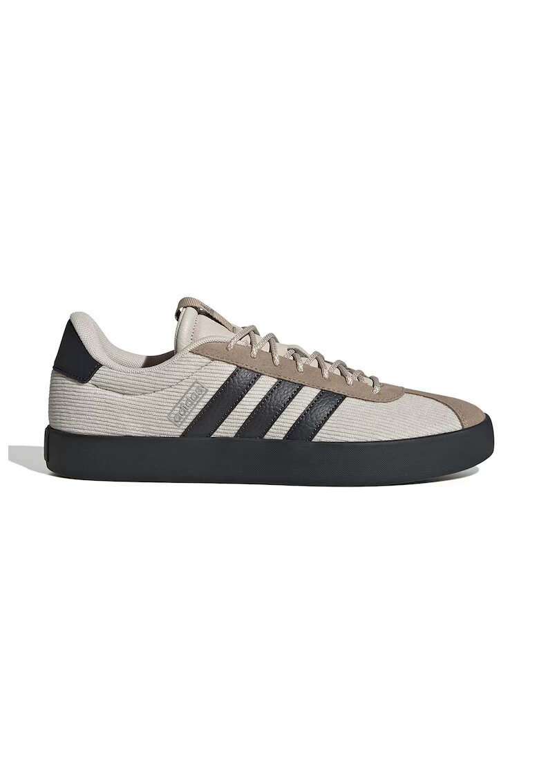 ADIDAS SPORTSWEAR Pantofi sport cu garnituri de piele intoarsa VLCourt 3.0 - Alb fildes/Gri inchis