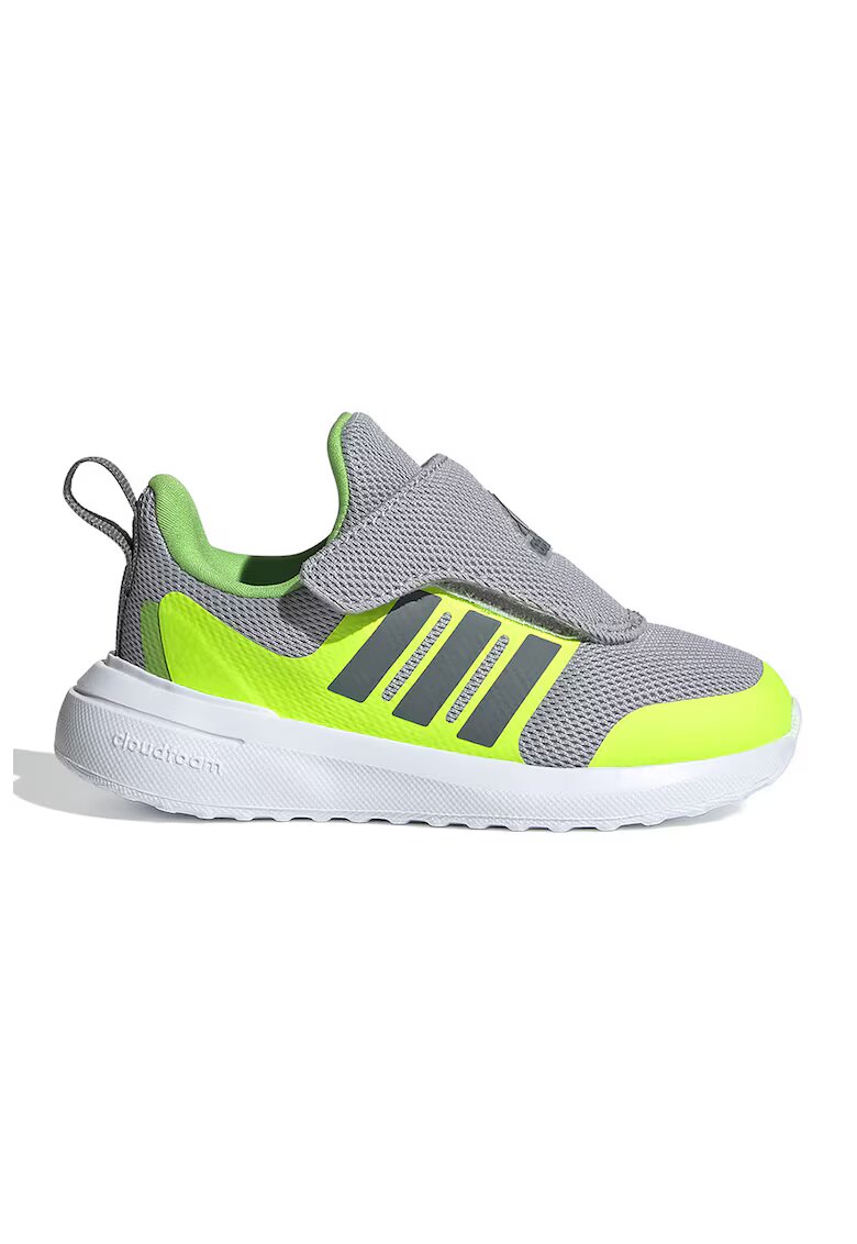 ADIDAS SPORTSWEAR Pantofi sport cu inchidere velcro FortaRun 2.0 AC - Gri/Verde lime