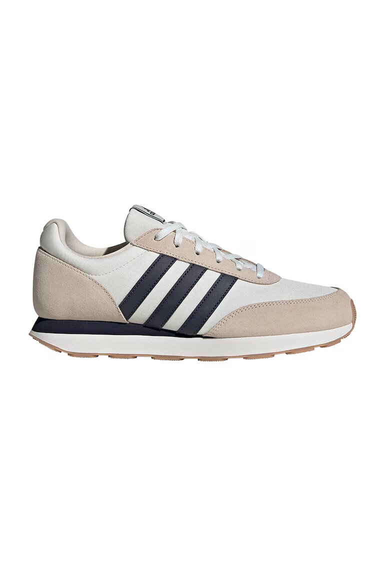 ADIDAS SPORTSWEAR Pantofi sport cu insertii din piele intoarsa Run 60s - Negru/Maro nisip