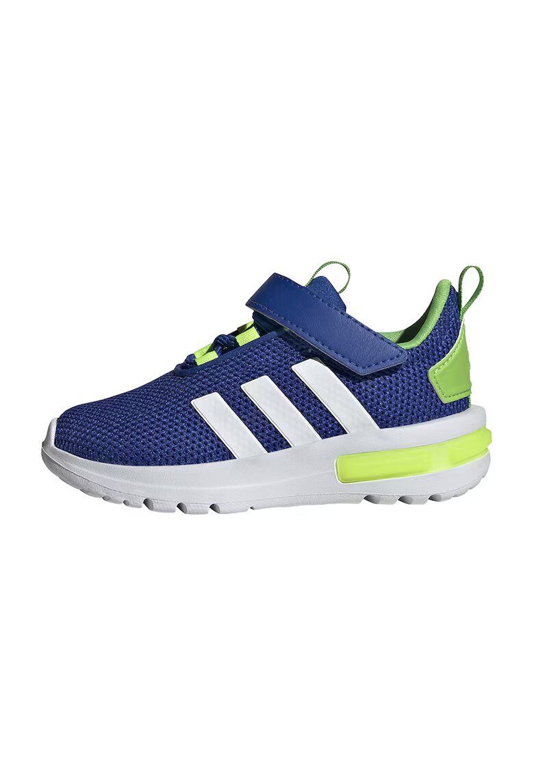ADIDAS SPORTSWEAR Pantofi sport cu velcro si insertii de piele ecologica Racer TR23 - Alb/Albastru inchis