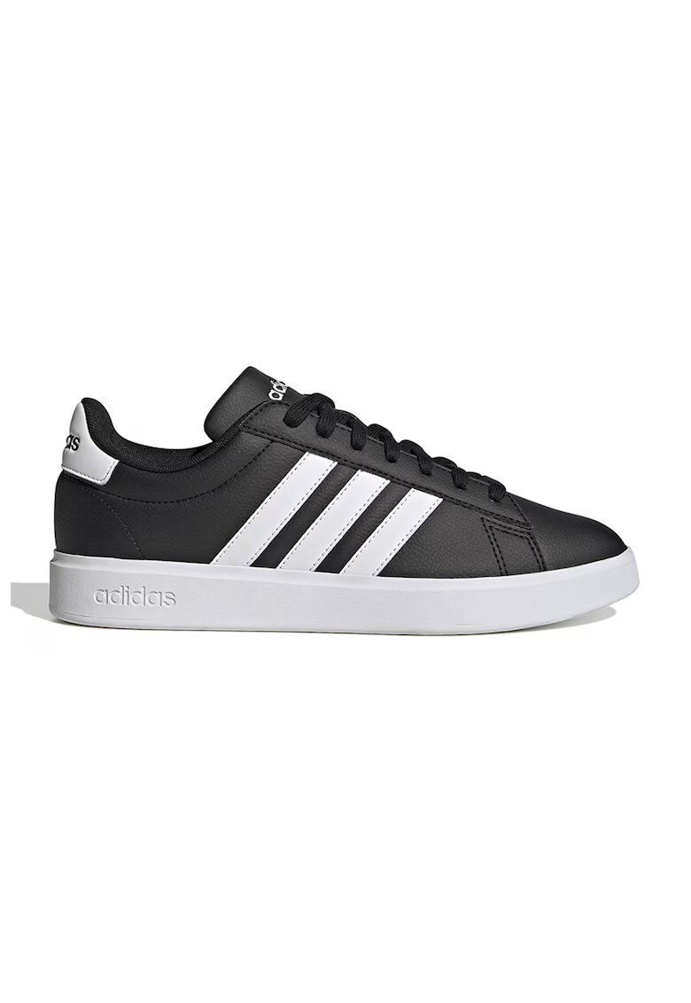 ADIDAS SPORTSWEAR Pantofi sport de piele ecologica cu imprimeu logo Grand Court 2.0 - Alb/Gri antracit