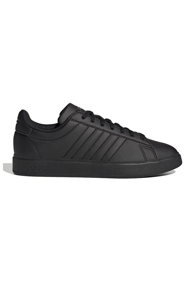 ADIDAS SPORTSWEAR Pantofi sport de piele ecologica cu imprimeu logo Grand Court 2.0 - Negru