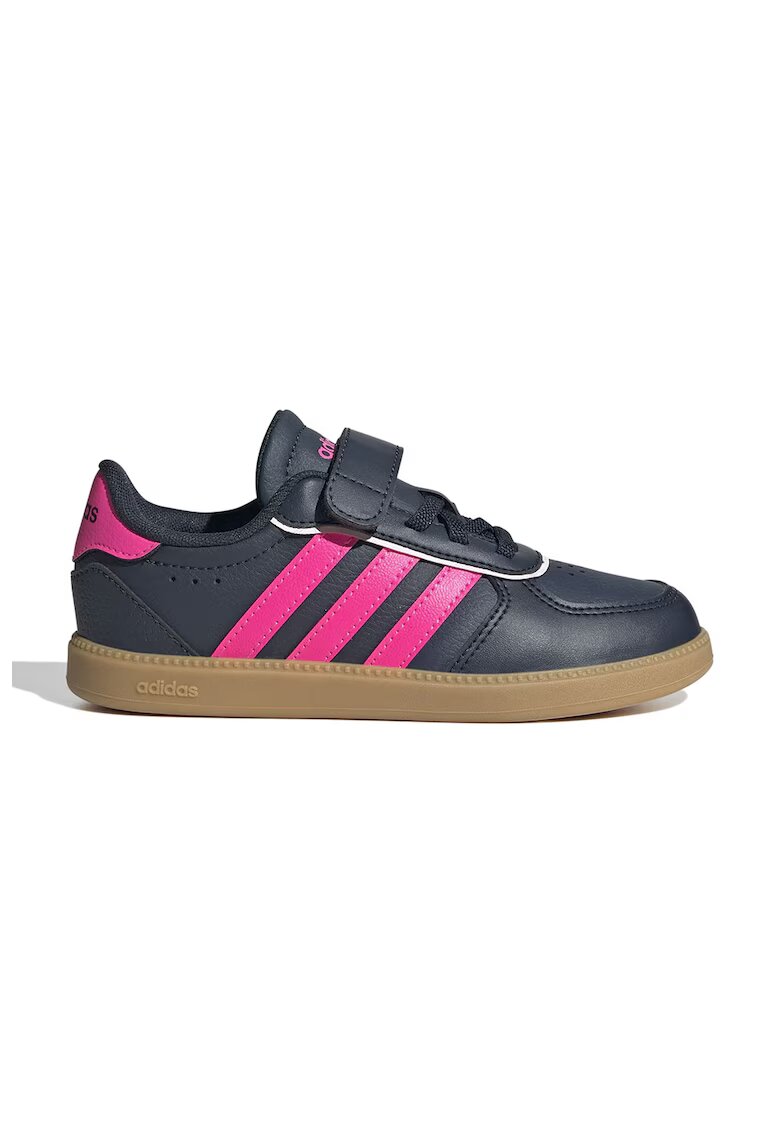 ADIDAS SPORTSWEAR Pantofi sport de piele ecologica cu velcro - Roz deschis/Bleumarin