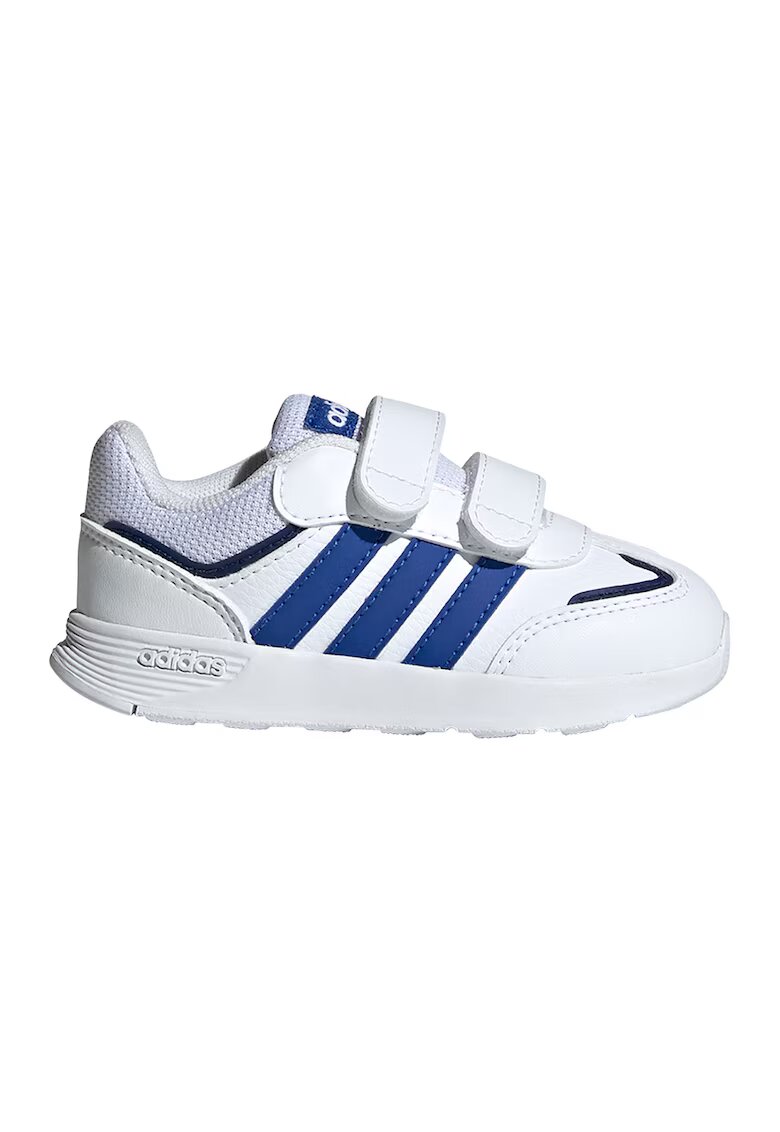 ADIDAS SPORTSWEAR Pantofi sport de piele ecologica cu velcro Tensaur - Alb/Albastru royal