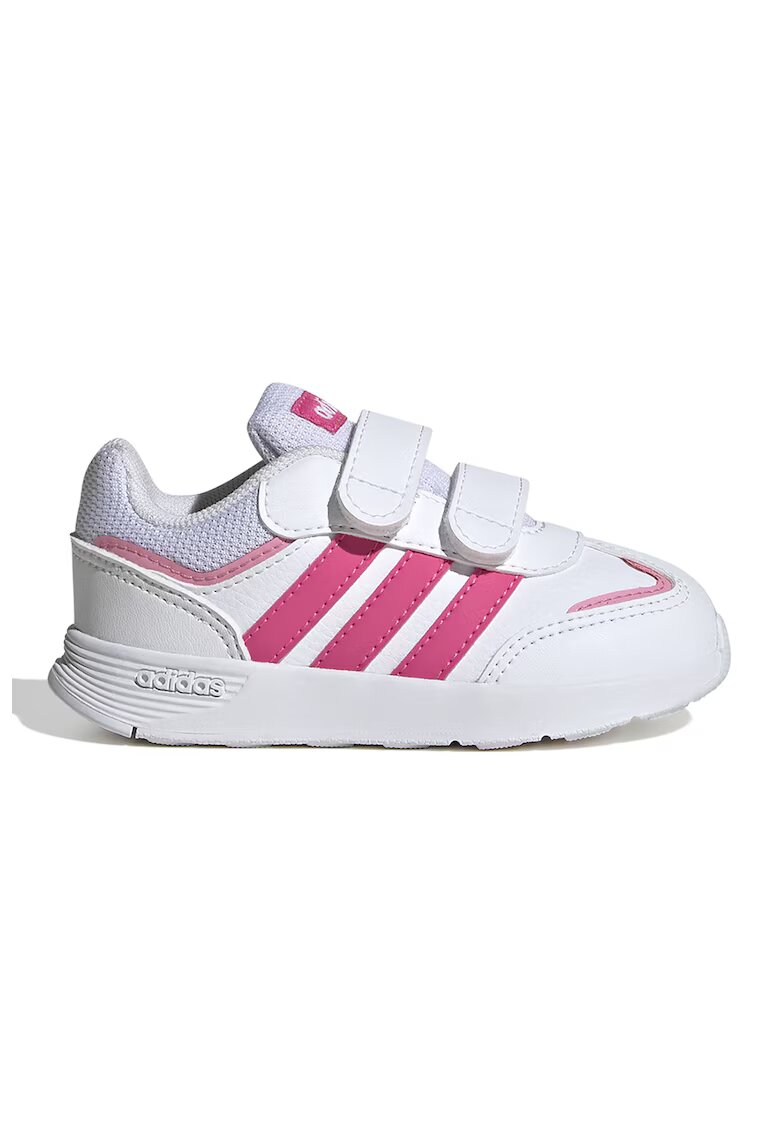 ADIDAS SPORTSWEAR Pantofi sport de piele ecologica cu velcro Tensaur - Alb murdar/Roz