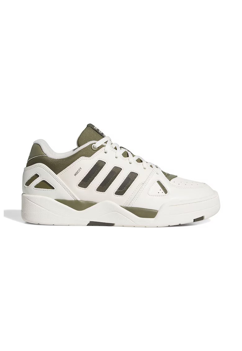 ADIDAS SPORTSWEAR Pantofi sport de piele ecologica Mid City - Alb/Kaki
