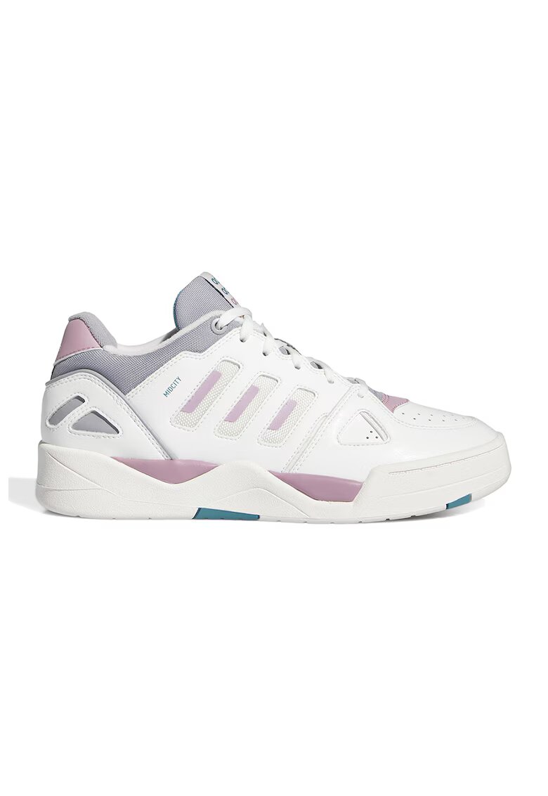 ADIDAS SPORTSWEAR Pantofi sport de piele ecologica Mid City - Alb/Lila