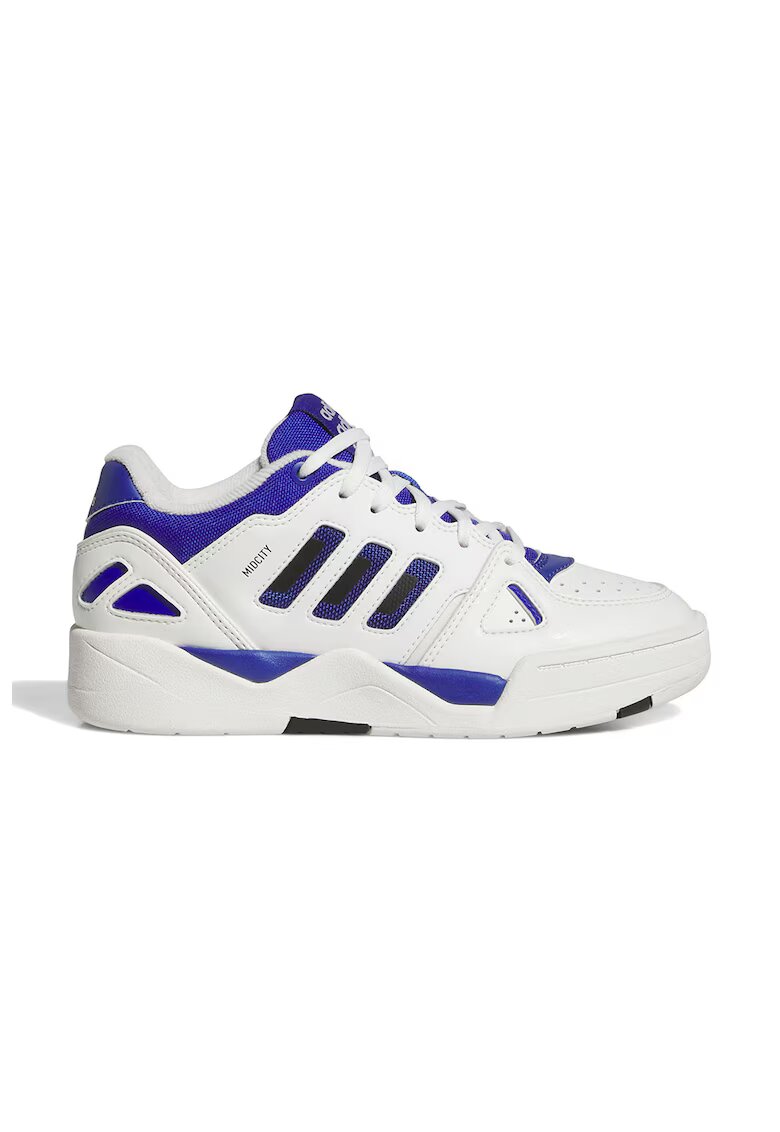 ADIDAS SPORTSWEAR Pantofi sport de piele ecologica Midcity - Alb fildes/Albastru royal