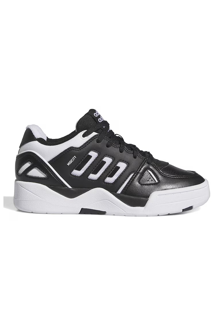 ADIDAS SPORTSWEAR Pantofi sport de piele ecologica Midcity - Alb/Negru