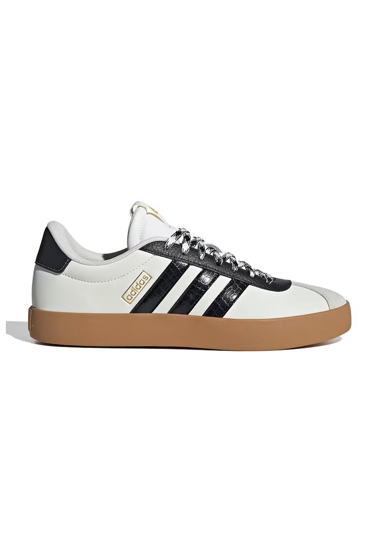 ADIDAS SPORTSWEAR Pantofi sport de piele VL Court 3.0 - Negru/Alb murdar