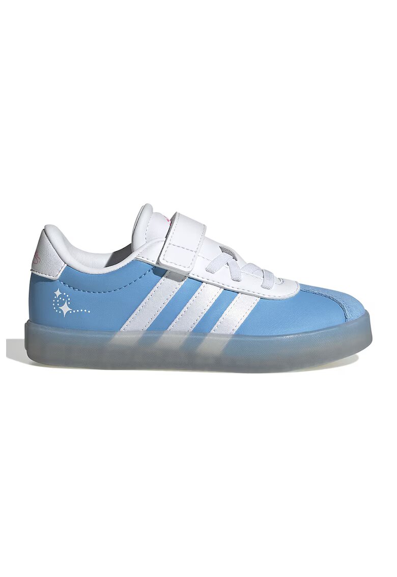 ADIDAS SPORTSWEAR Pantofi sport din piele ecologica cu garnitura din piele intoarsa VL Court 3.0 - Alb/Albastru