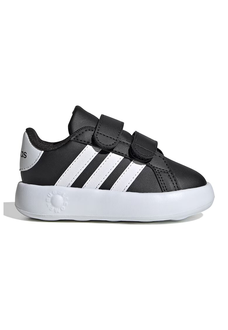 ADIDAS SPORTSWEAR Pantofi sport din piele ecologica cu velcro Grand Court 2.0 - Negru/Alb optic