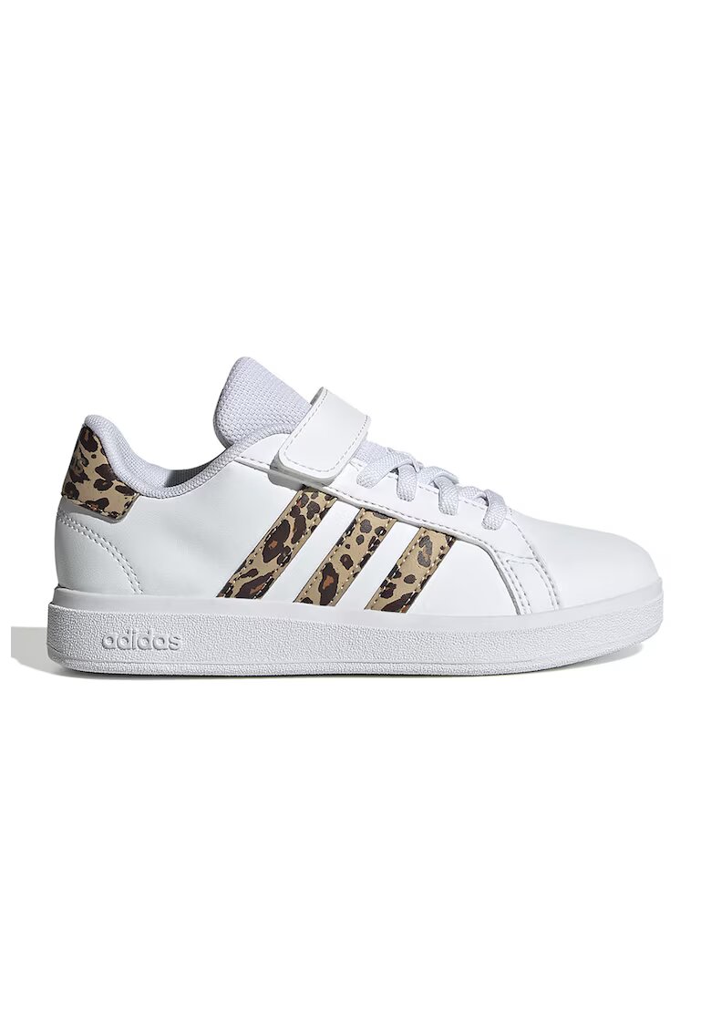 ADIDAS SPORTSWEAR Pantofi sport din piele ecologica Grand Court 2.0 - Alb/Maro inchis/Maro nisip
