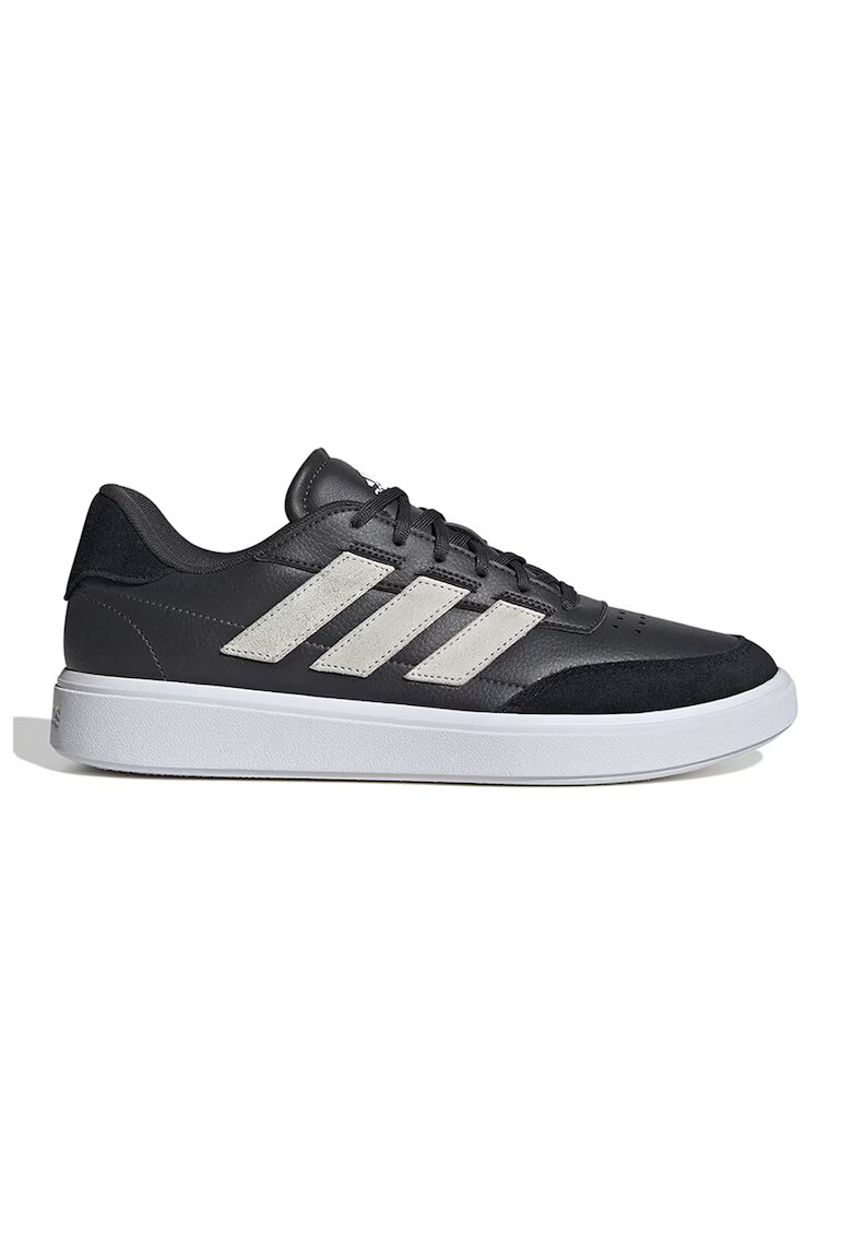 ADIDAS SPORTSWEAR Pantofi sport din piele ecologica si piele intoarsa sintetica Courtblock - Negru/Maro taupe deschis