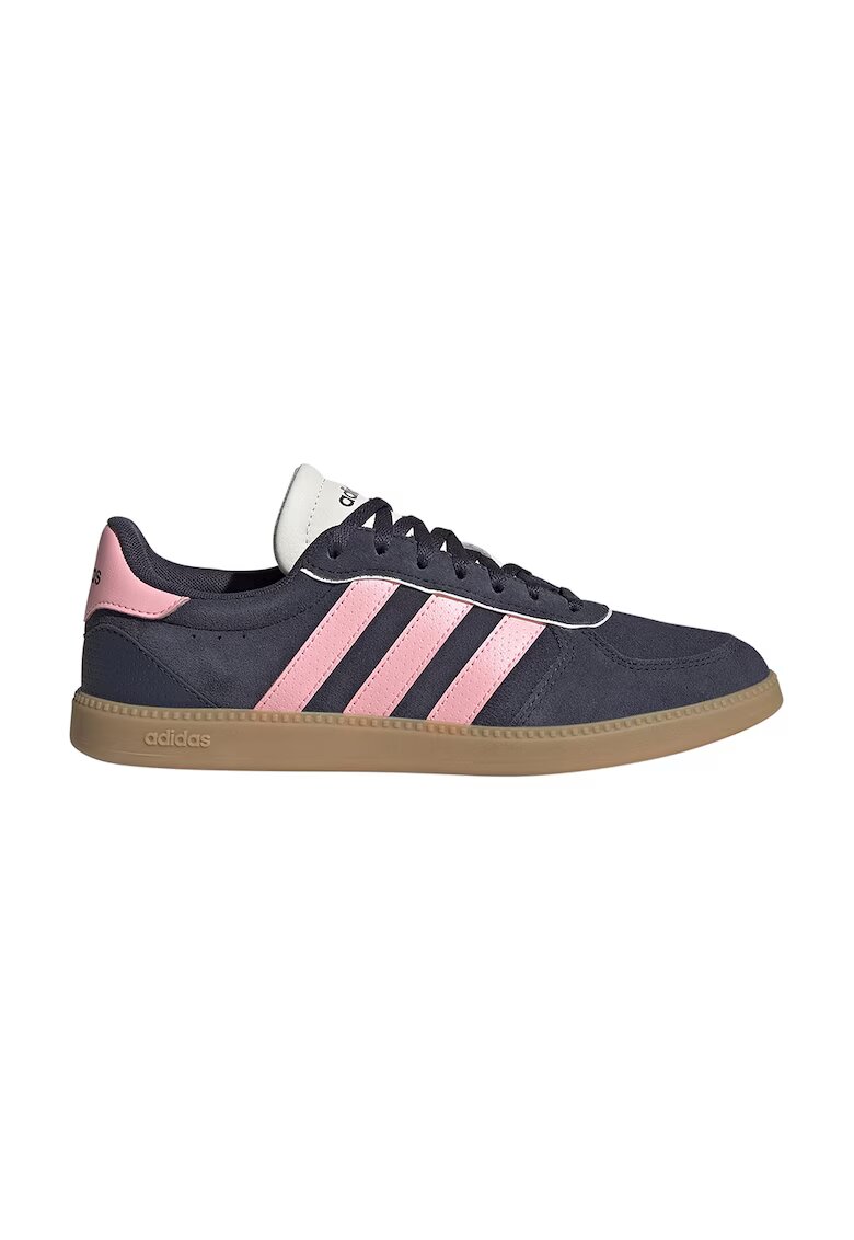 ADIDAS SPORTSWEAR Pantofi sport din piele intoarsa Breaknet Sleek cu logo - Roz/Gri antracit