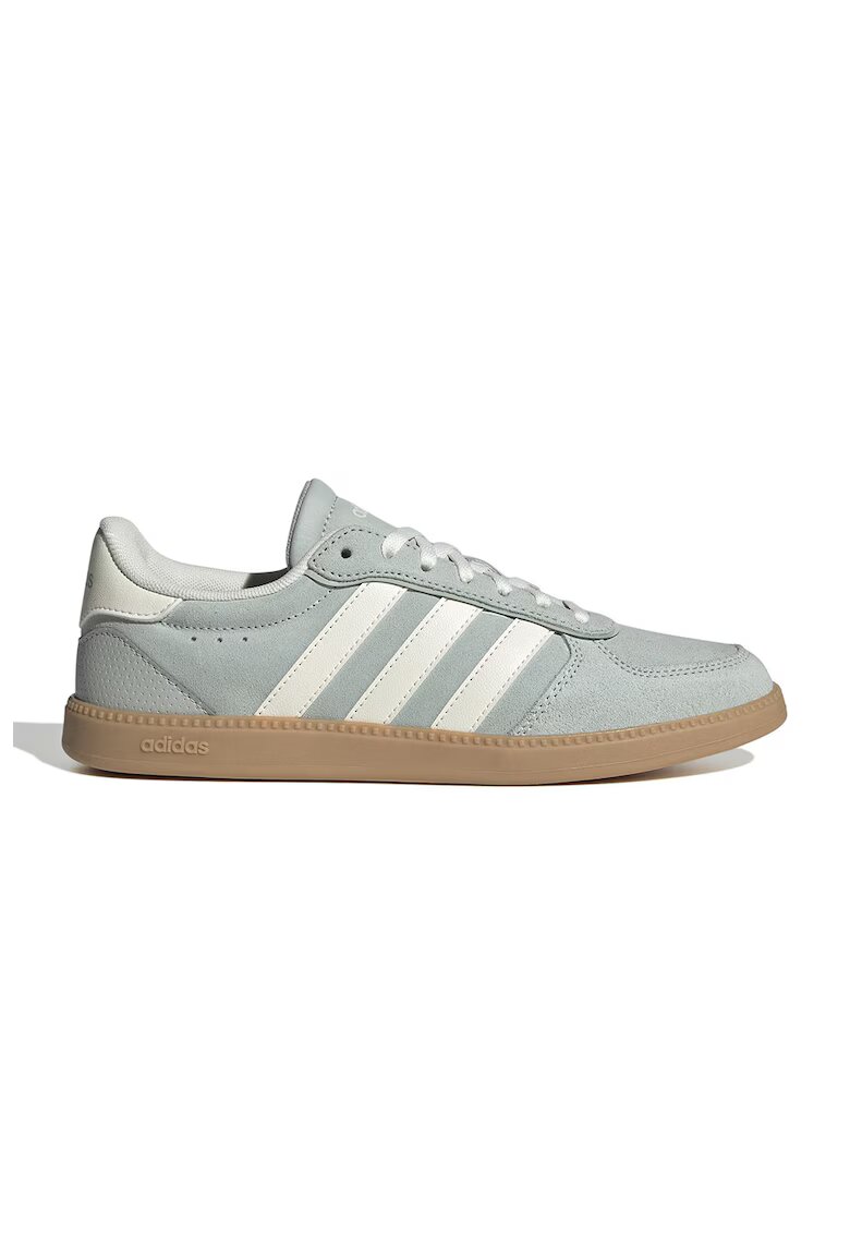 ADIDAS SPORTSWEAR Pantofi sport din piele intoarsa Breaknet Sleek cu logo - Verde pal/Alb murdar