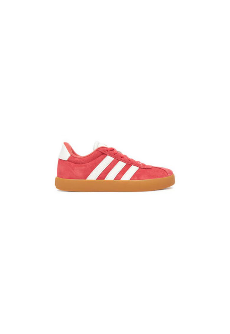 ADIDAS SPORTSWEAR Pantofi sport din piele intoarsa cu talpa plata si logo