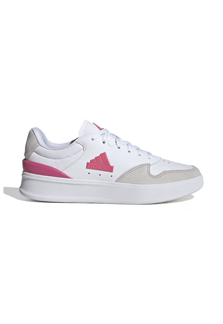 ADIDAS SPORTSWEAR Pantofi sport din piele si piele intoarsa Kantana - Alb/Maro nisip/Roz
