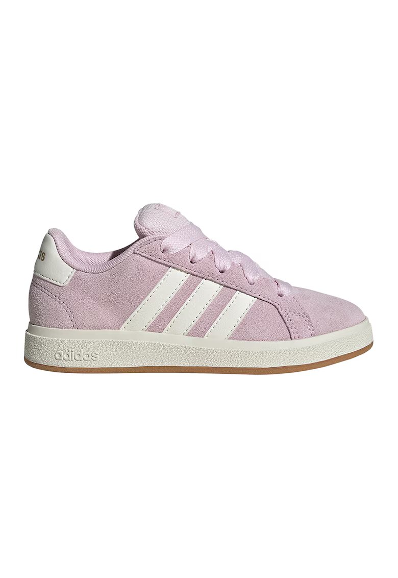 ADIDAS SPORTSWEAR Pantofi sport Grand Court 00s din piele intoarsa - Alb/Roz prafuit