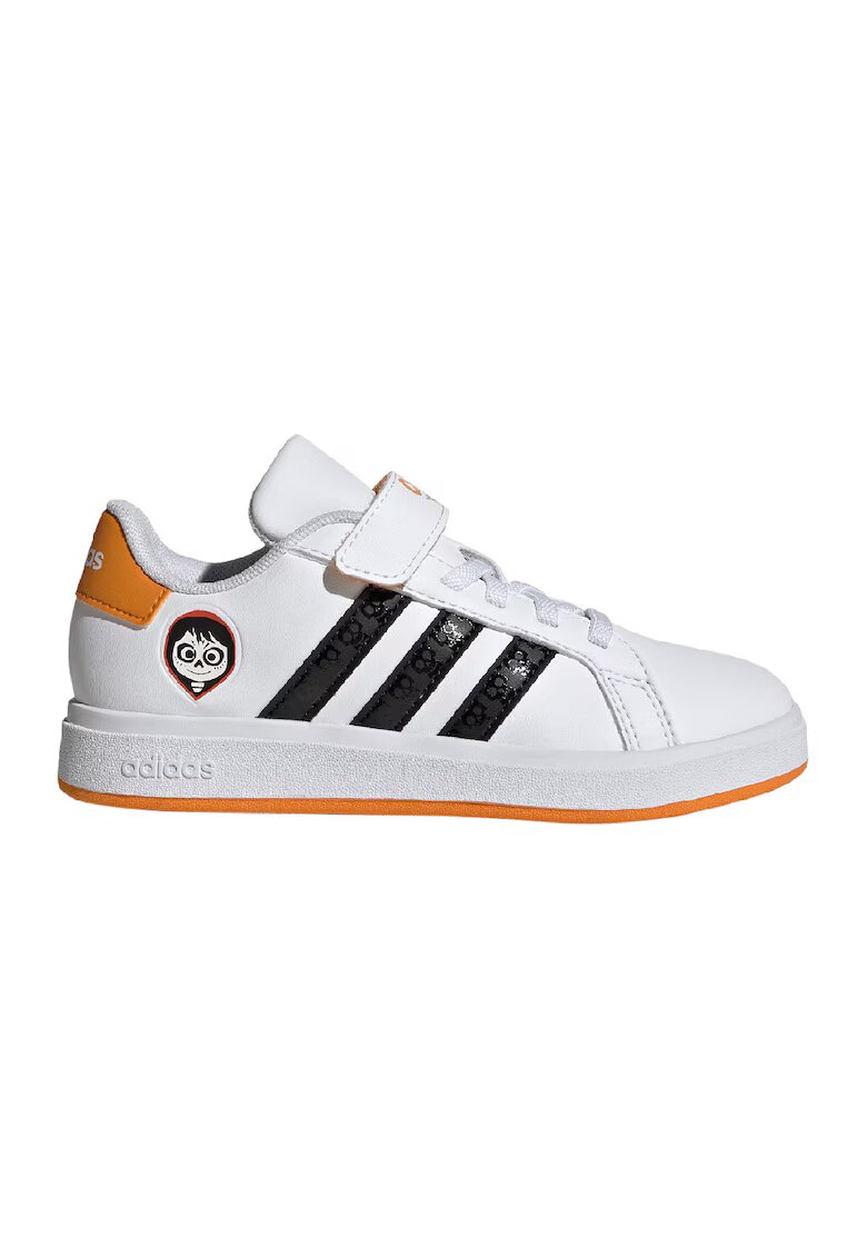 ADIDAS SPORTSWEAR Pantofi sport Grand Court - Alb/Negru/Portocaliu