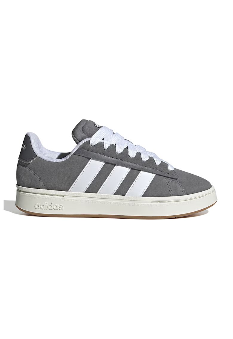 ADIDAS SPORTSWEAR Pantofi sport Grand Court Alpha de piele intoarsa - Alb/Maro taupe