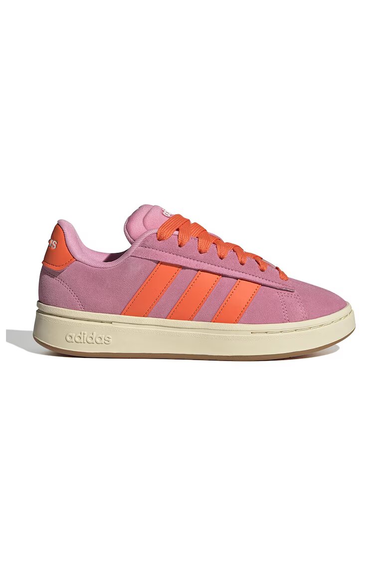 ADIDAS SPORTSWEAR Pantofi sport Grand Court Alpha de piele intoarsa ecologica - Fucsia/Portocaliu mandarina
