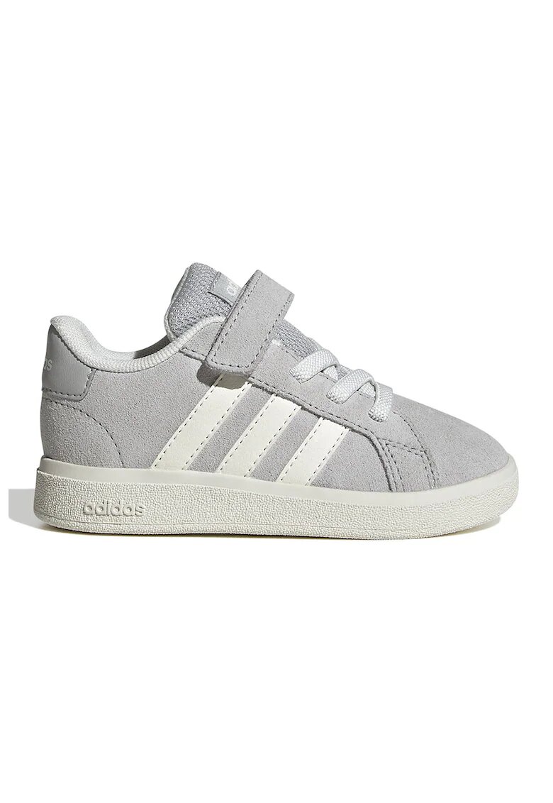 ADIDAS SPORTSWEAR Pantofi sport Grand Court cu velcro - Gri/Alb murdar