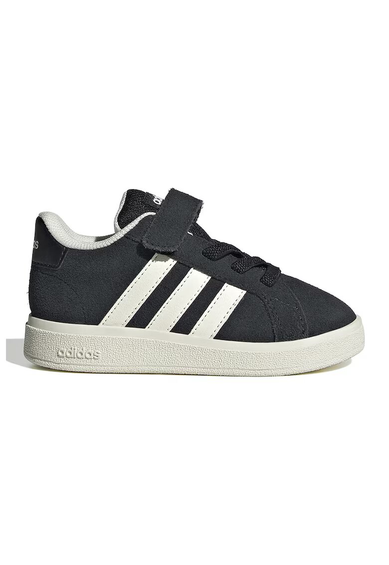 ADIDAS SPORTSWEAR Pantofi sport Grand Court cu velcro - Negru/Alb murdar