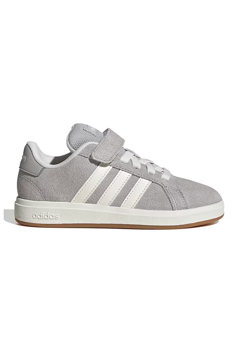 ADIDAS SPORTSWEAR Pantofi sport Grand Court din piele intoarsa cu captuseala din material sintetic - Gri deschis