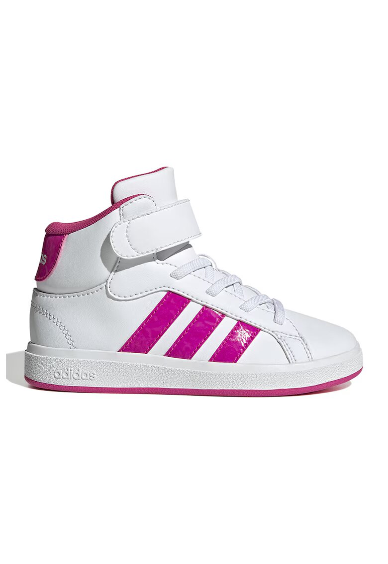 ADIDAS SPORTSWEAR Pantofi sport mid-high din piele ecologica Grand Court - Alb/Fucsia