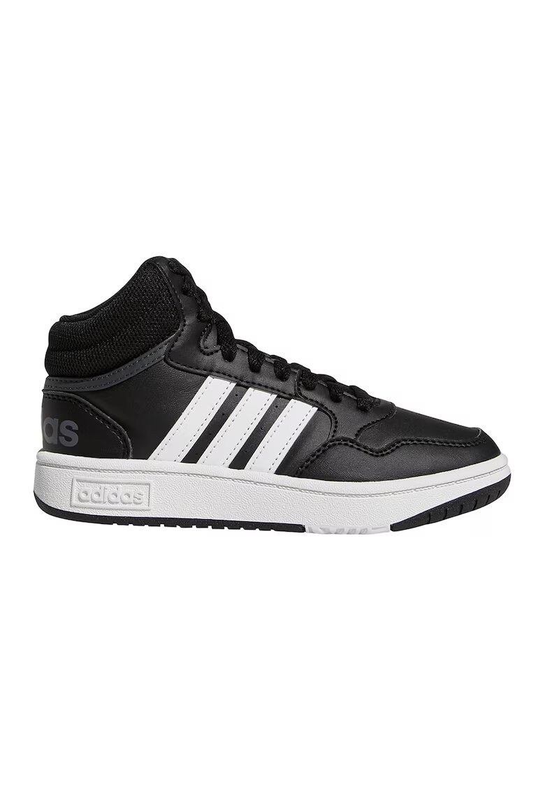 ADIDAS SPORTSWEAR Pantofi sport mid-high din piele ecologica Hoops - Alb/Negru