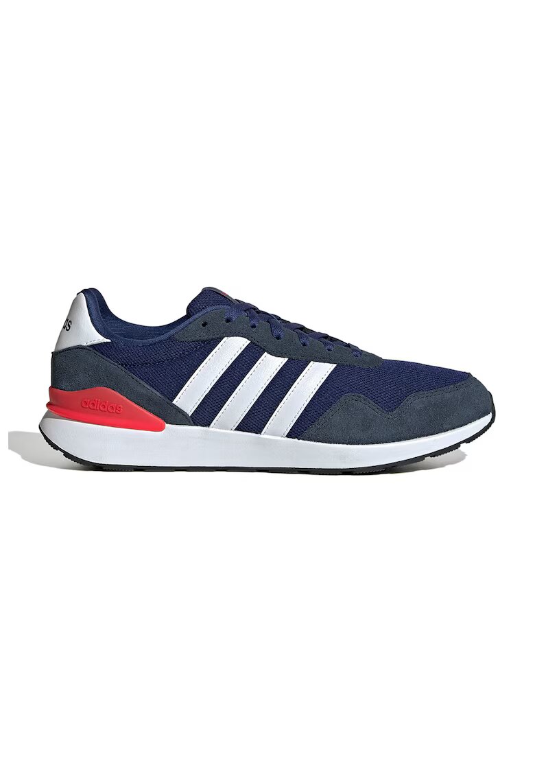 ADIDAS SPORTSWEAR Pantofi sport Run 60s 4.0 cu insertii de piele intoarsa - Alb/Bleumarin