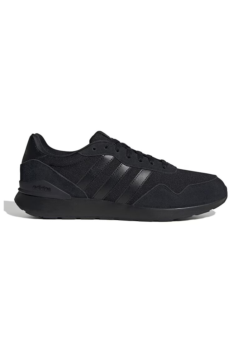 ADIDAS SPORTSWEAR Pantofi sport Run 60s 4.0 cu insertii de piele intoarsa - Negru stins