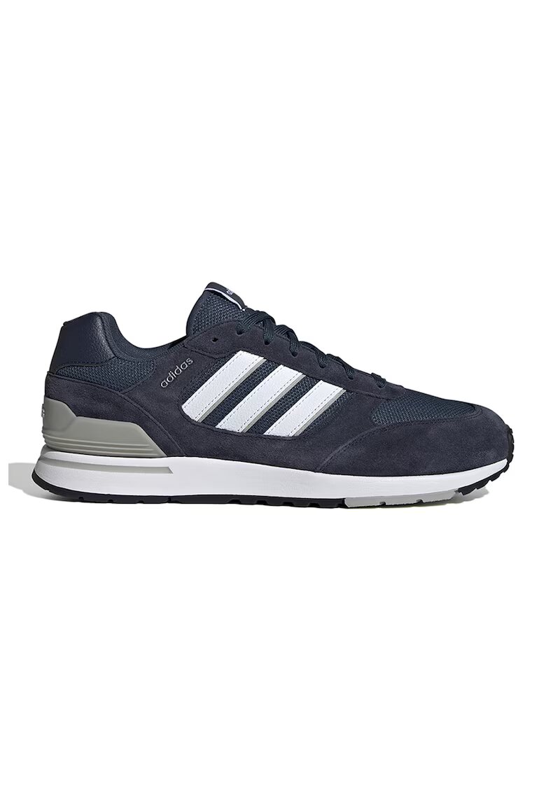 ADIDAS SPORTSWEAR Pantofi sport Run 80s 'cu insertii de piele intoarsa - Alb/Bleumarin