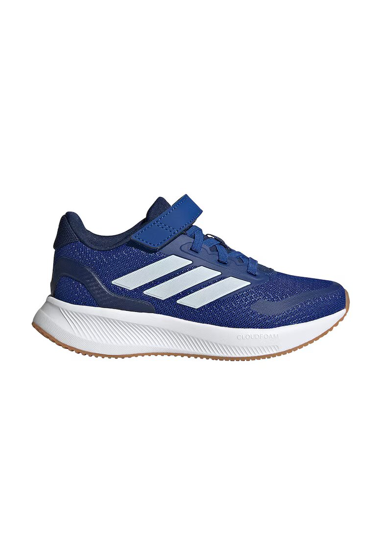 ADIDAS SPORTSWEAR Pantofi sport Runfalcon 5 din plasa cu logo si velcro - Albastru petrol/Crem