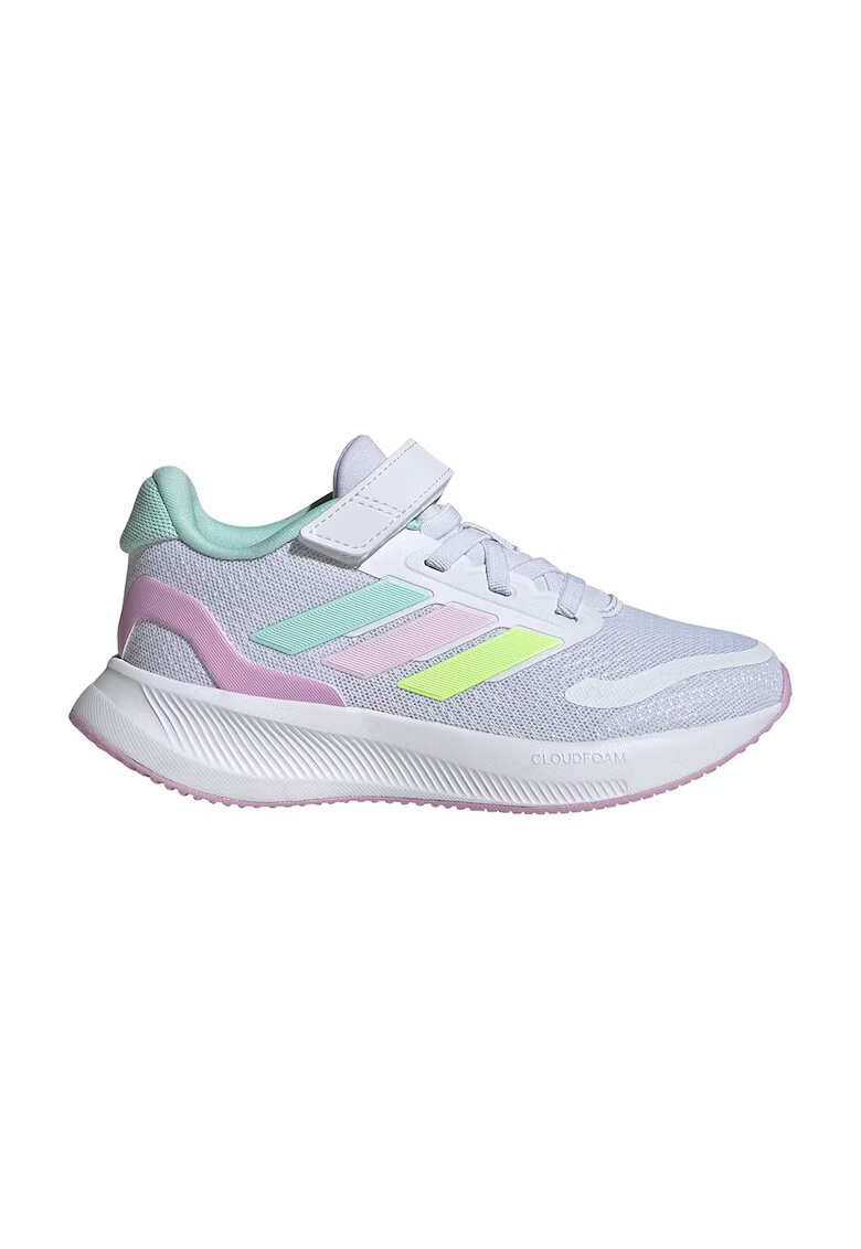 ADIDAS SPORTSWEAR Pantofi sport Runfalcon 5 din plasa cu logo si velcro - Lila pal/Albastru glaciar/Verde lime
