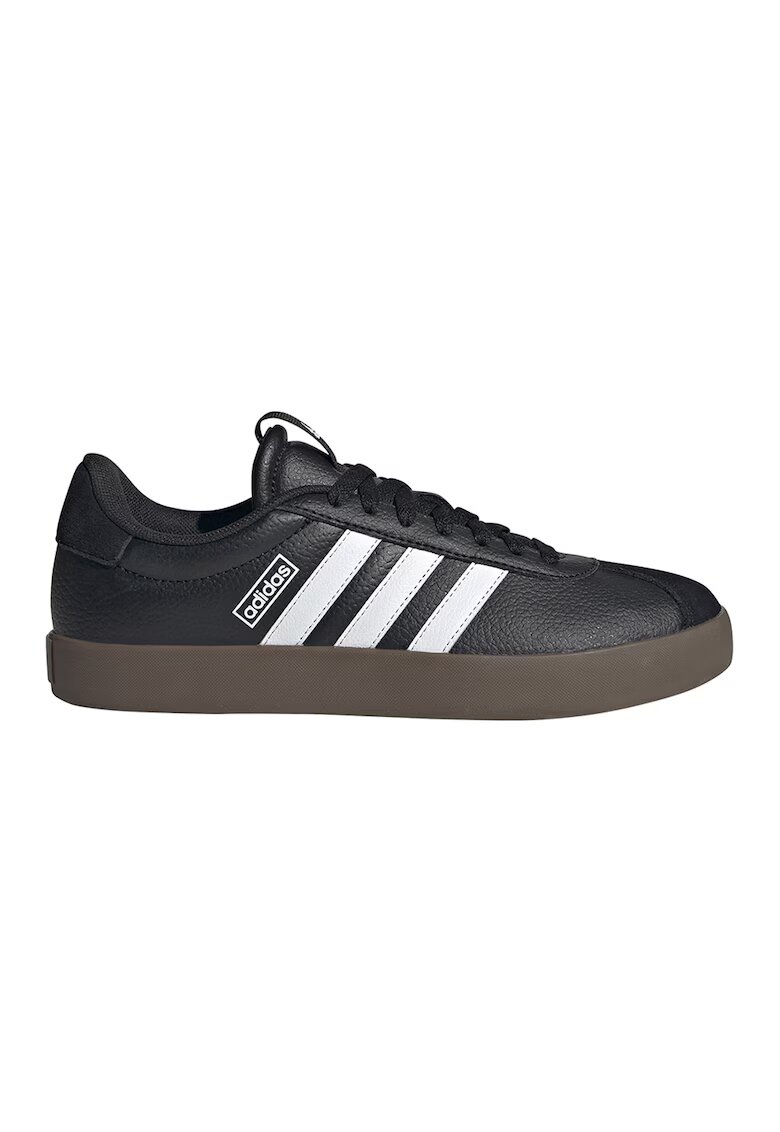 ADIDAS SPORTSWEAR Pantofi sport VL Court 3.0 cu detalii de piele intoarsa - Alb/Negru/Maro